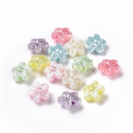 150 g. blomster perler i pastelfarver = 6 m.